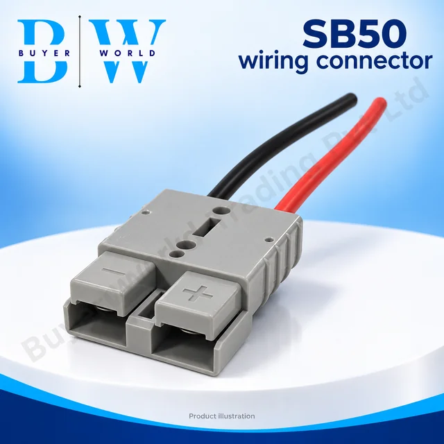 SB 50 with 12 AWG -150 mm — Wire