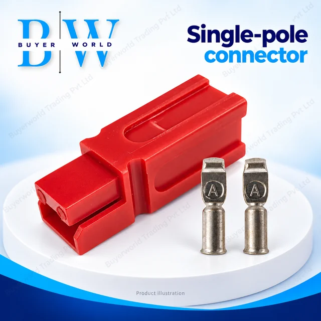 Single POLE 75A Red — Connector