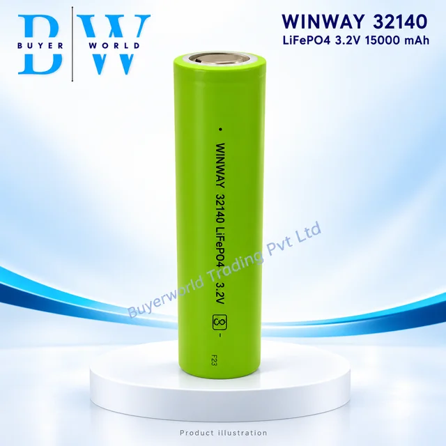 WINWAY 32140 LiFePO4 3.2V 15000 mAh A Grade — Lithium-ion Rechargeable Cell
