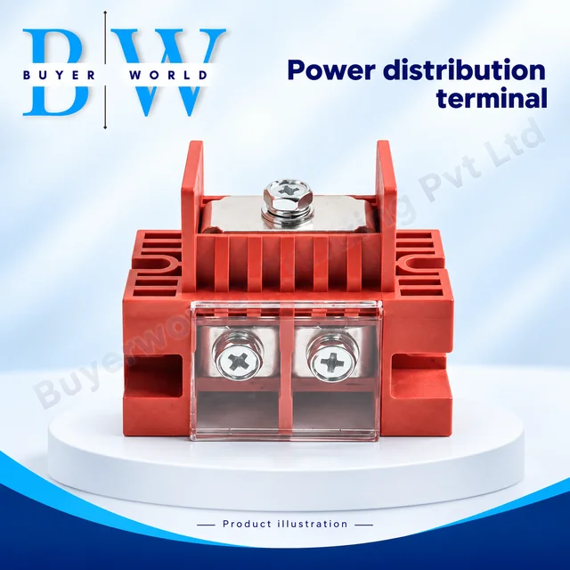 Fence Terminal 100A 1IN-2OUT Red — BWWEG002