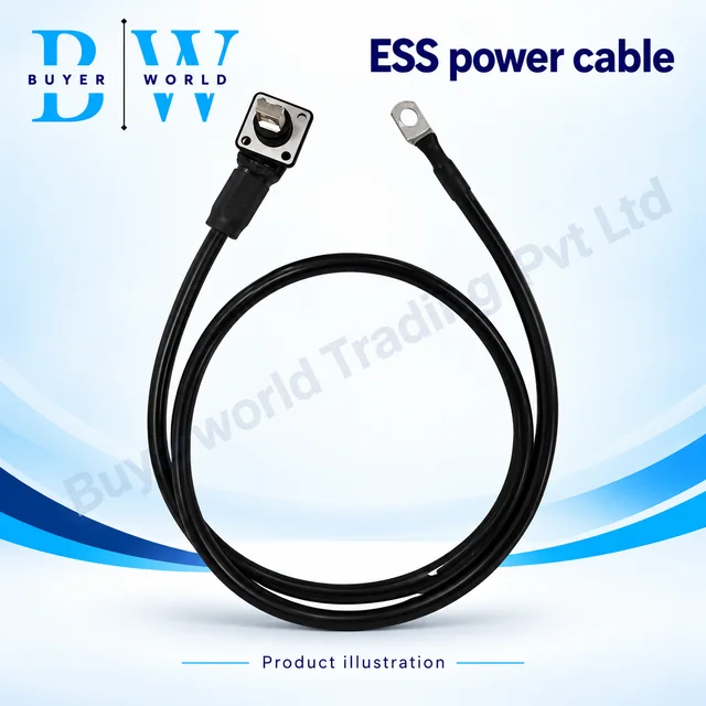 Black with 6 AWG/125AMP-1000 mm — ESS Connector