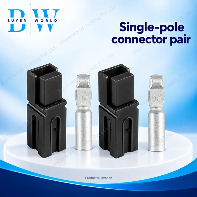 Single POLE 75A Black — Connector
