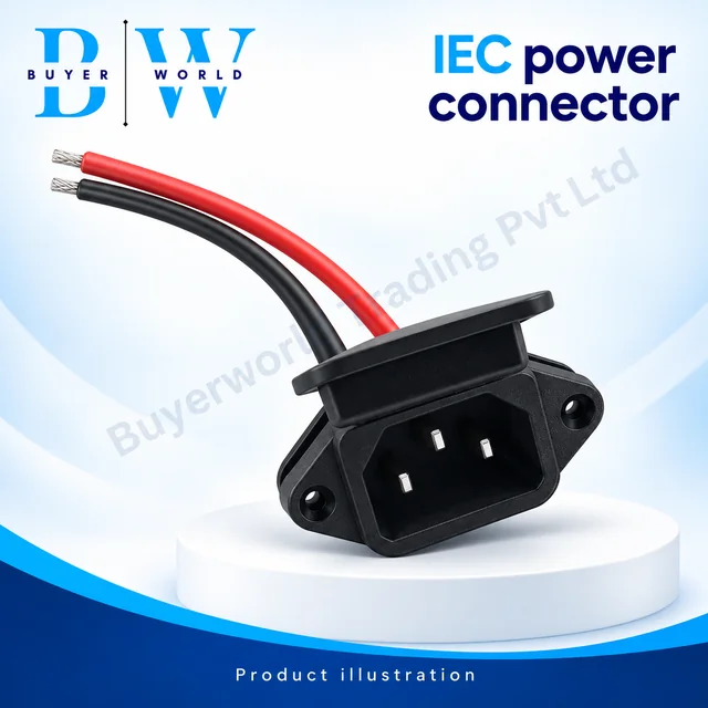 IEC Male -Spring CAP with 15 cm 10 AWG Wire — Connector