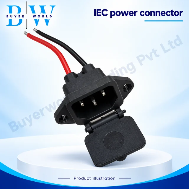 IEC Male -Spring CAP with 15 cm 14 AWG — Connector