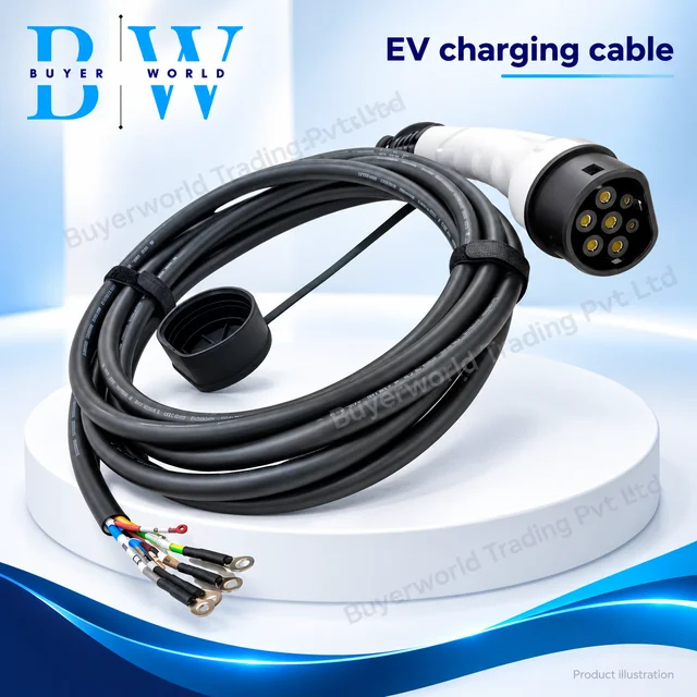 AC GUN for EV Three Phase/32A/415V/5 m — Connector