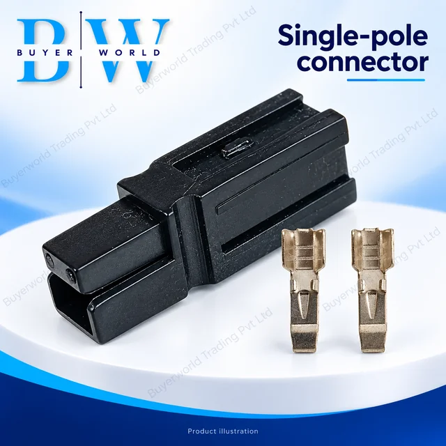 Single POLE 45A Black — Connector