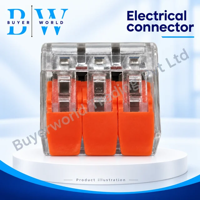 WAGO 3 PIN White — Connector