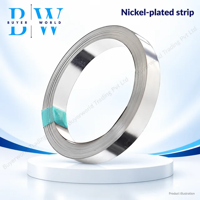 0.12 × 8 mm — Nickel-Plated Strip