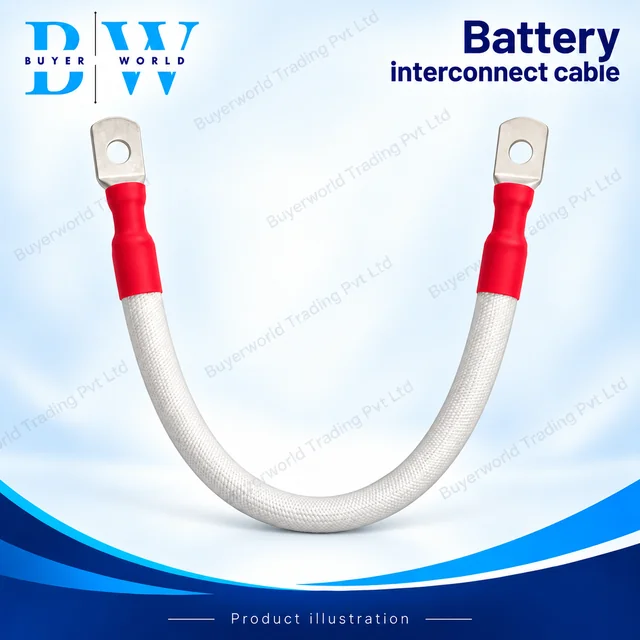 (SC35-6) with 4 AWG Wire Length 370 mm(Red) — ESS Connector
