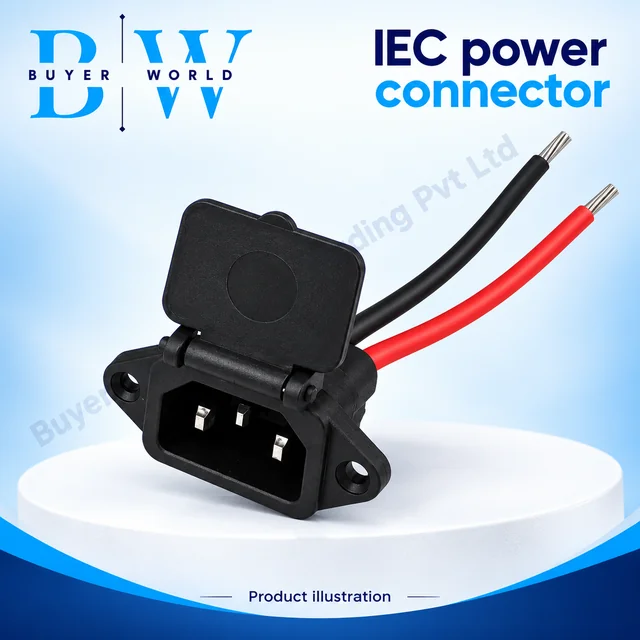 IEC Male -Spring CAP with 15 cm 12 AWG — Connector