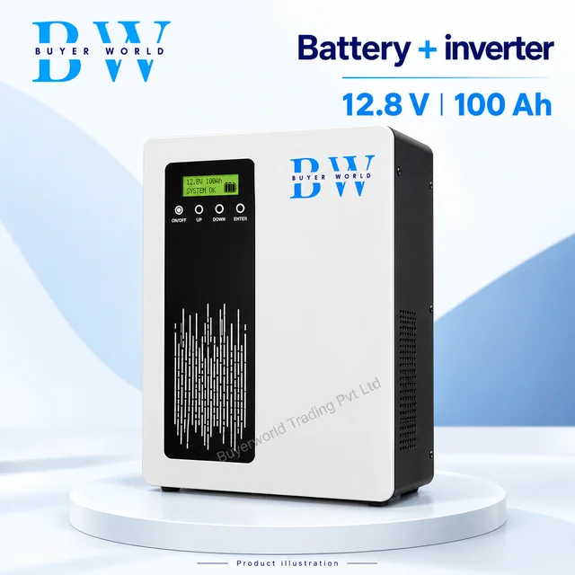 Inverter with LFP 12.8V 100 Ah — Battery Pack