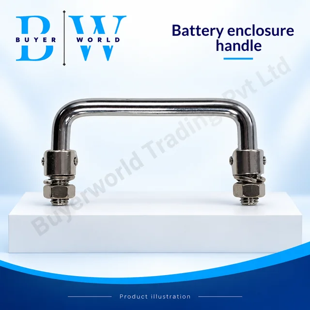 Lithium Battery Iron Chrome -90 mm — Metal Box Handle