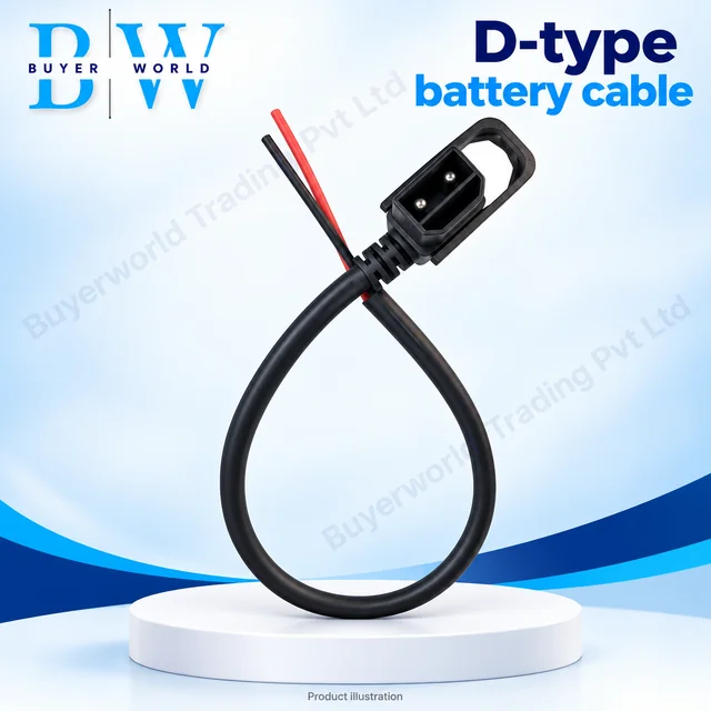 D TYPE 2 PIN with 2 Wire — Male Socket