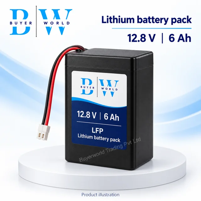 LFP 12.8V 6 Ah Battery Plastic Enclosure — Battery Pack