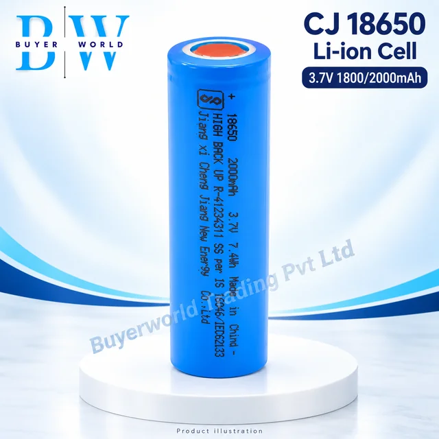CJ 18650 3.7V 1800/2000 mAh — Cylindrical Lithium-ion Cell