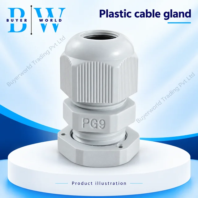 PG-9 Grey — Plastic Cable Gland