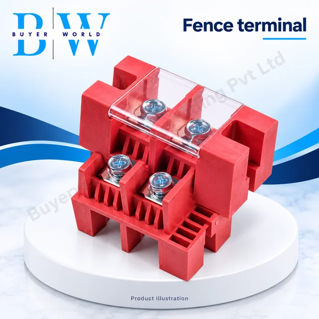 Fence Terminal 100A 2IN-2OUT Red — BWWEG004