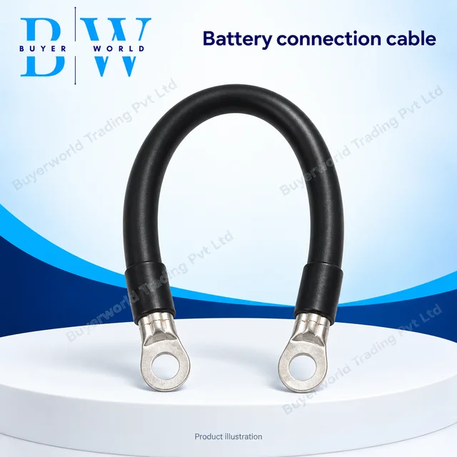 2 × 8 AWG Black (SC25-6) 200 mm — Silicone Wire