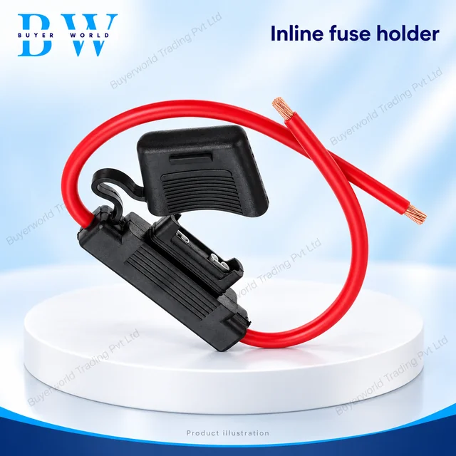 Holder with 12 AWG Wire — Fuse
