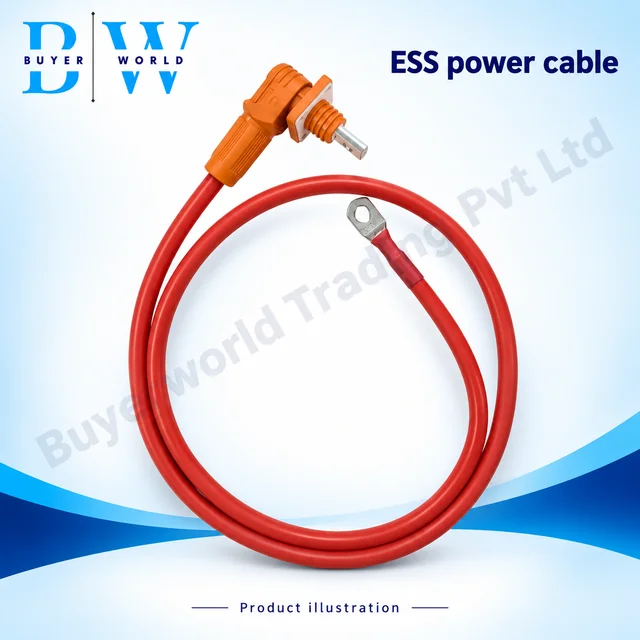 Red with 6 AWG/125AMP-1000 mm — ESS Connector