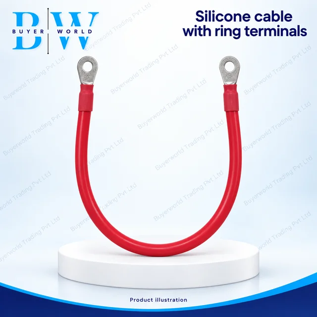 6 AWG Red (SC25-6LUGS) 1000 mm — Silicone Wire