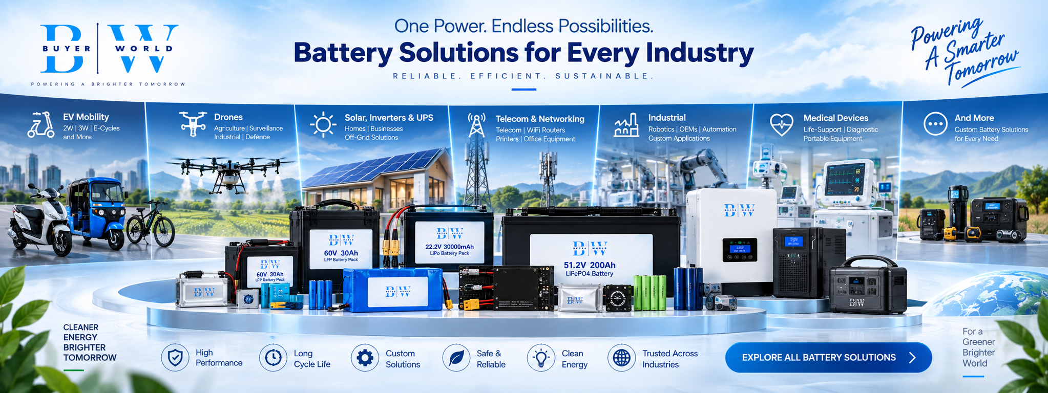 Batteries banner